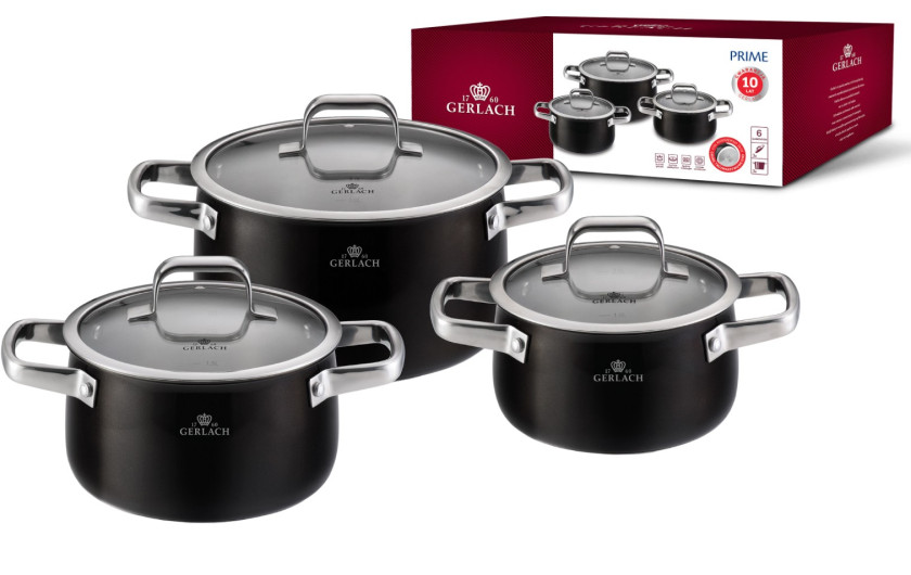 Zestaw garnków 6 el. PRIME