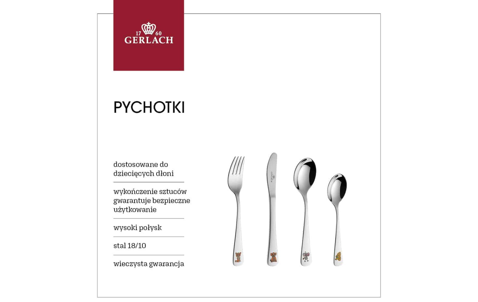 OUTLET - Sztućce dla dzieci PYCHOTKI