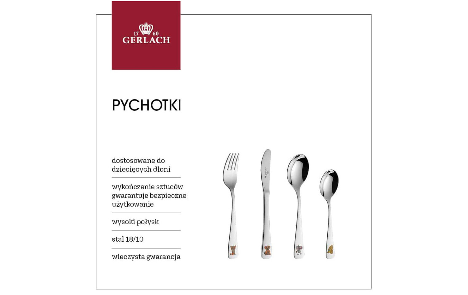 OUTLET - Sztućce dla dzieci PYCHOTKI