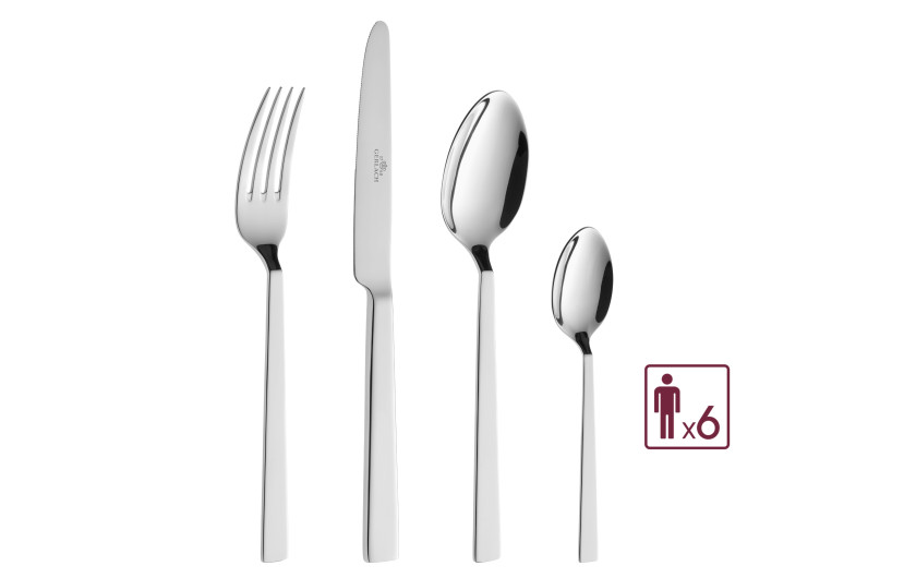 OUTLET - Zestaw sztućców 24 szt. połysk FOSS