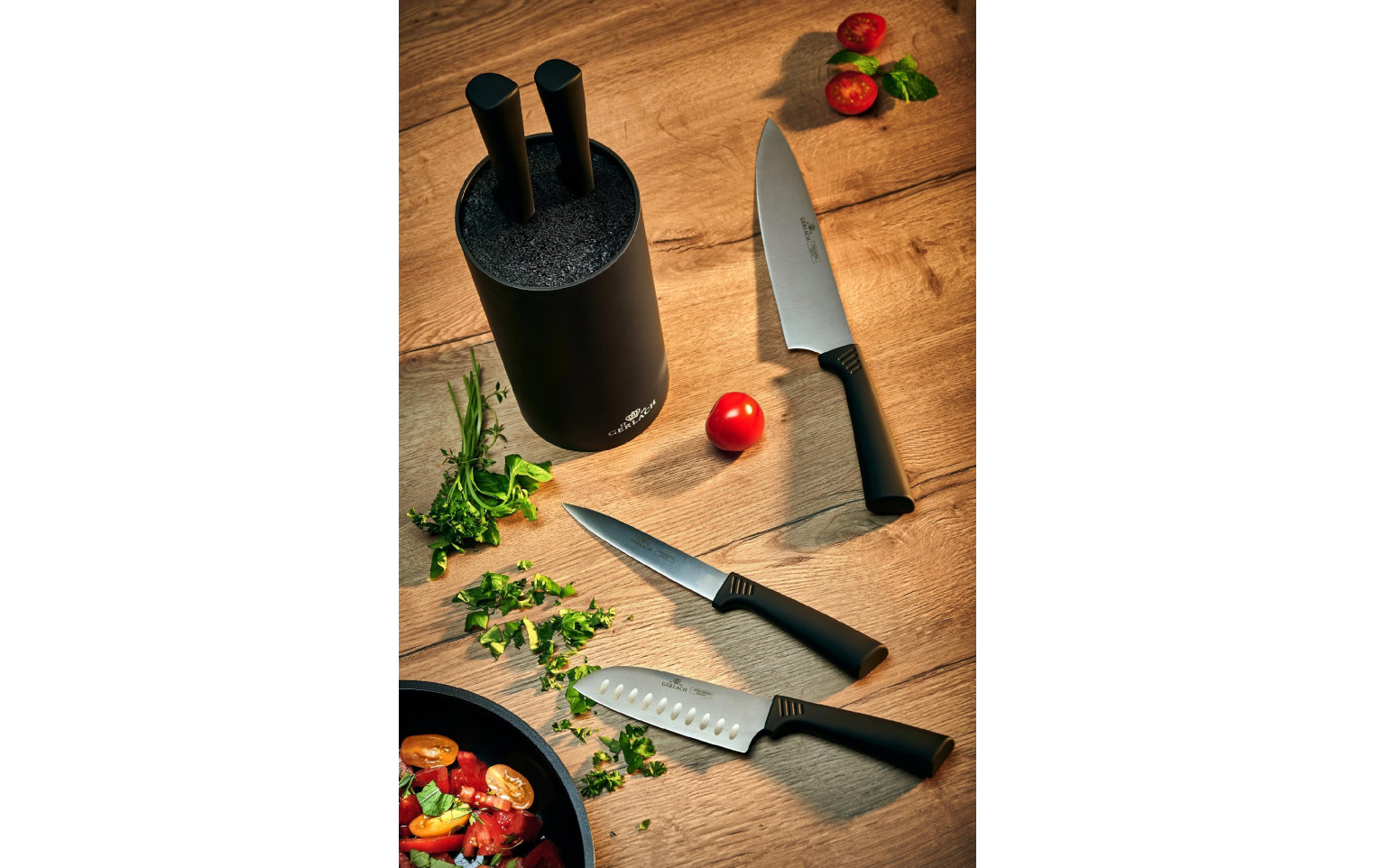 OUTLET - Zestaw noży w bloku SMART BLACK