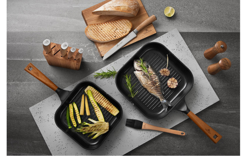 OUTLET - Patelnia aluminiowa grillowa NATUR EVO 24 cm