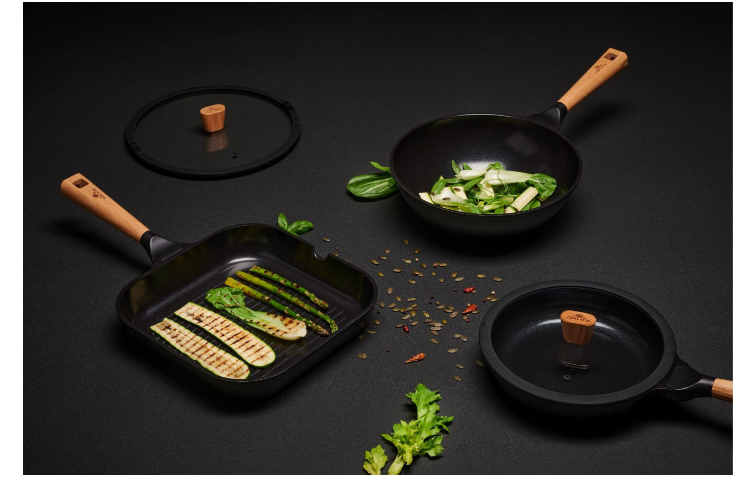 OUTLET - Patelnia aluminiowa grillowa NATUR EVO 24 cm