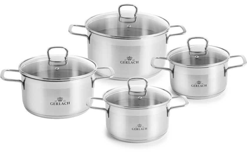 OUTLET - Zestaw garnków 8 el. BRAVA