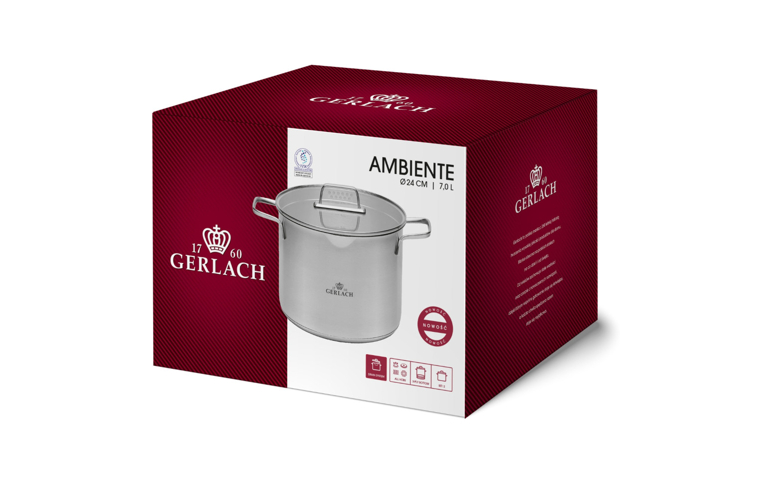 OUTLET - Garnek AMBIENTE 7L