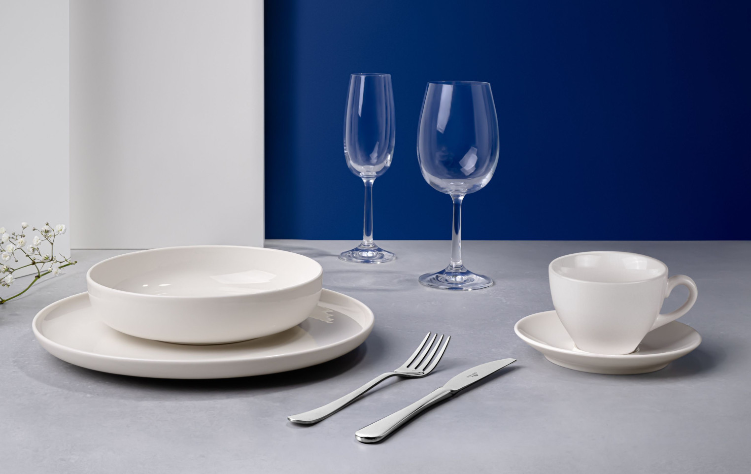 FLOW NEW Komplet talerzy obiadowych 18el./6os.