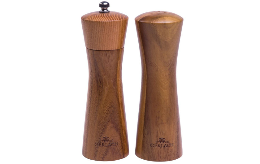 Drewniana solniczka i młynek do pieprzu NATUR