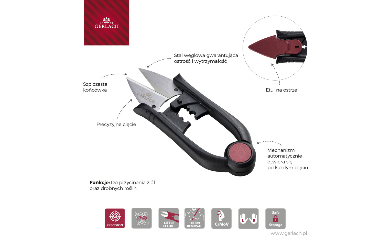 Nożyce do ziół ASSIST + Nożyczki do kwiatów ASSIST + Rękawiczki ogrodowe damskie ASSIST