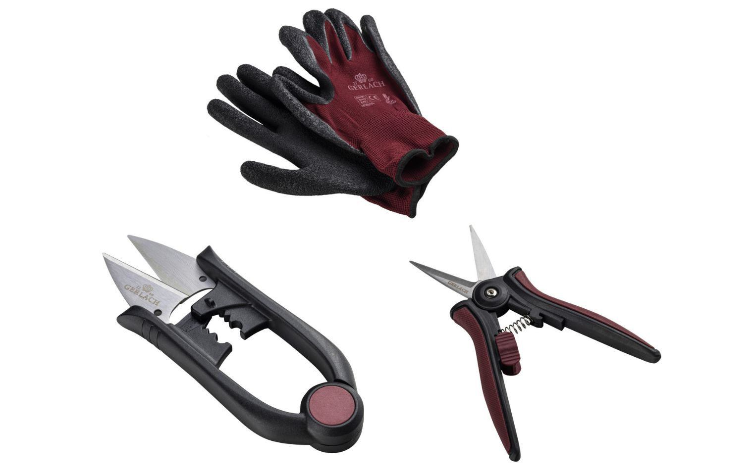 Nożyce do ziół ASSIST + Nożyczki do kwiatów ASSIST + Rękawiczki ogrodowe damskie ASSIST