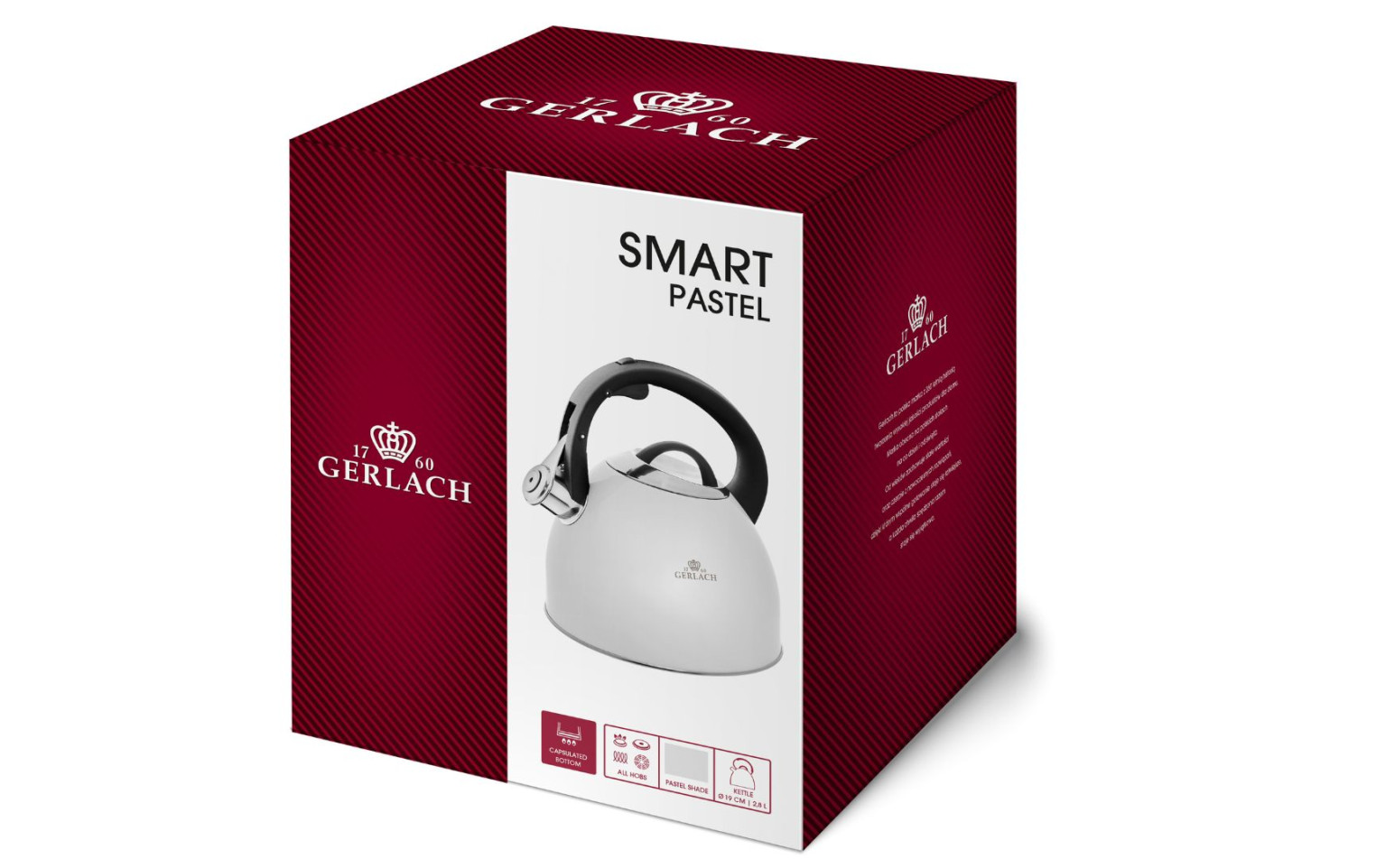 OUTLET - Czajnik SMART PASTEL szary 2,8 l