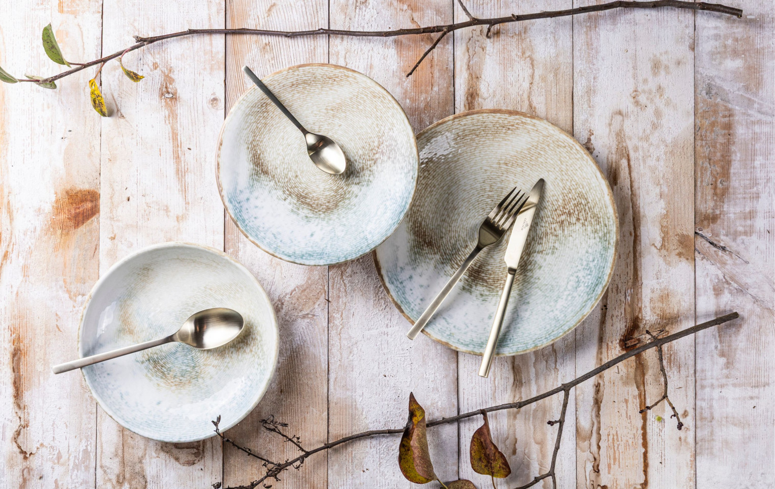 BALANCE TERRA GLOSSY Kpl. talerzy obiadowych 27 cm 6 szt.