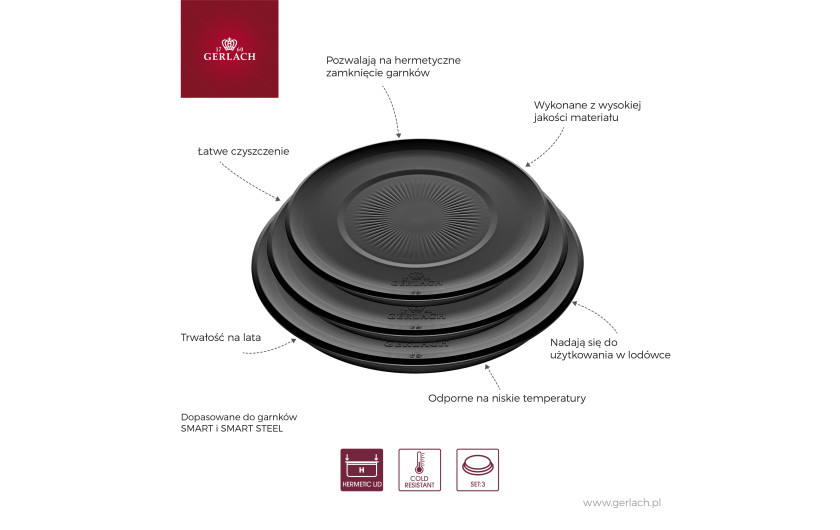 Zestaw naczyń 13 el. SMART