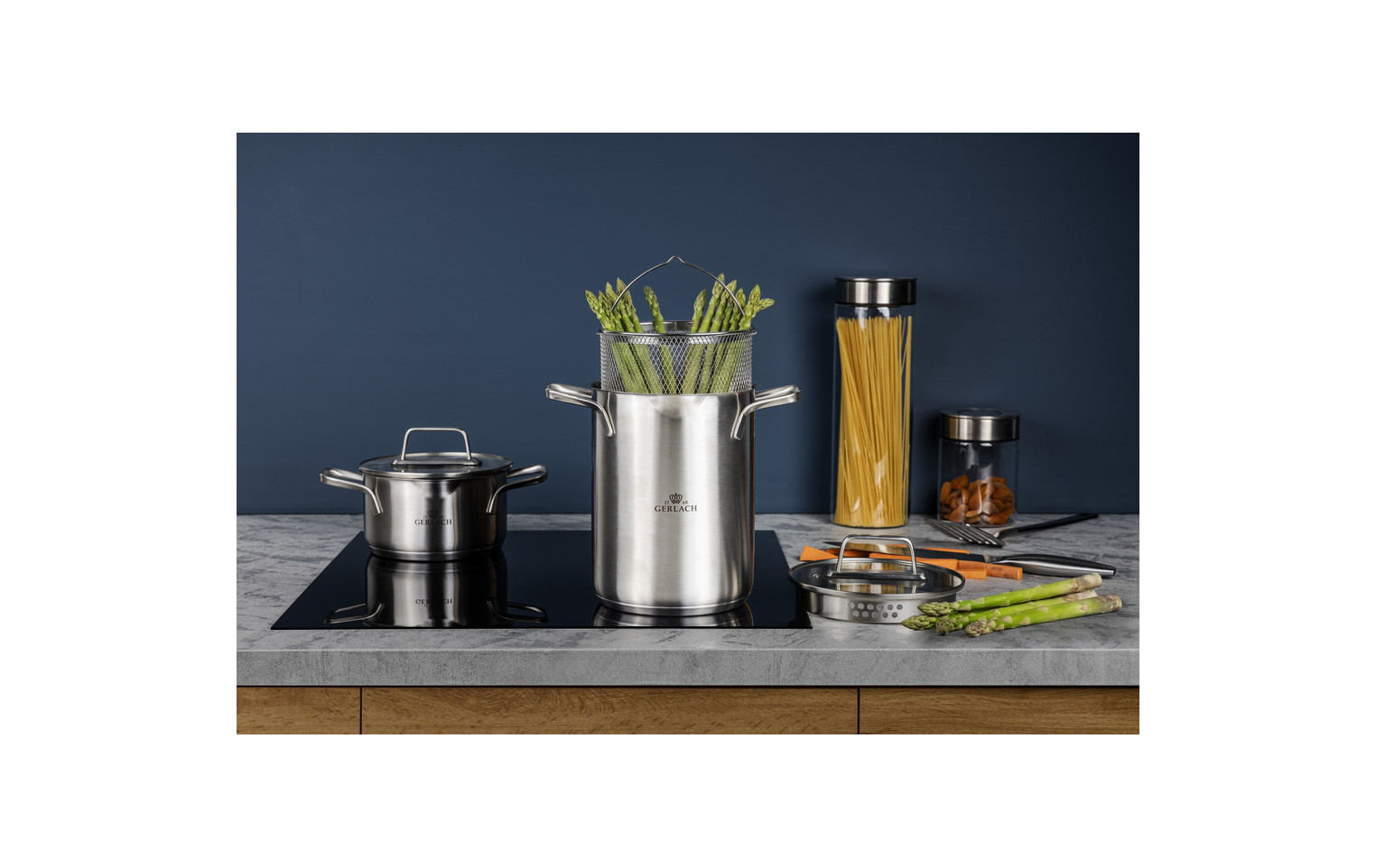 Garnek wysoki z sitkiem 3w1 AMBIENTE