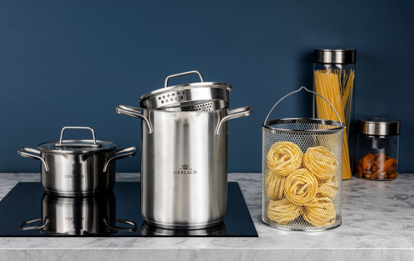 Garnek wysoki z sitkiem 3w1 AMBIENTE