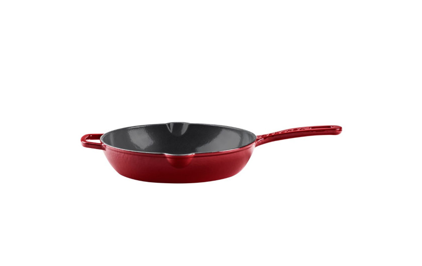 Patelnia żeliwna 28 cm NATUR IRON bordowy