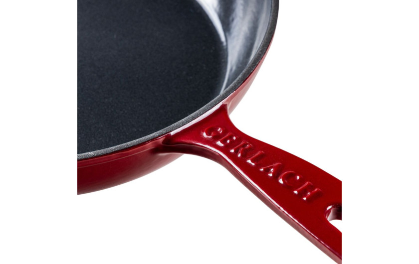 Patelnia żeliwna 28 cm NATUR IRON bordowy