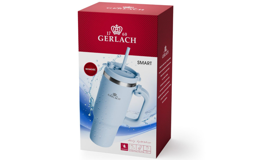 Kubek termiczny SMART 0,9 L błękitny