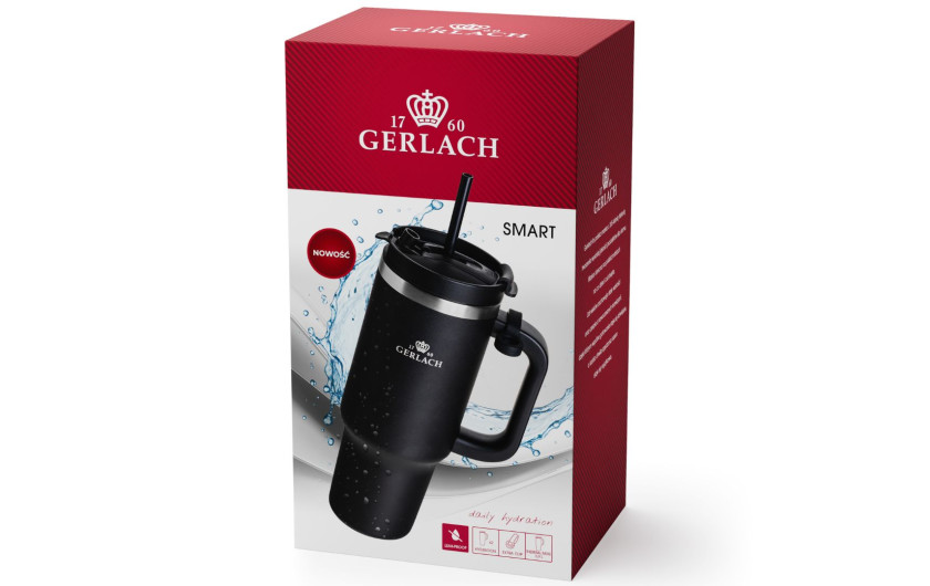 Kubek termiczny SMART 0,9 L czarny