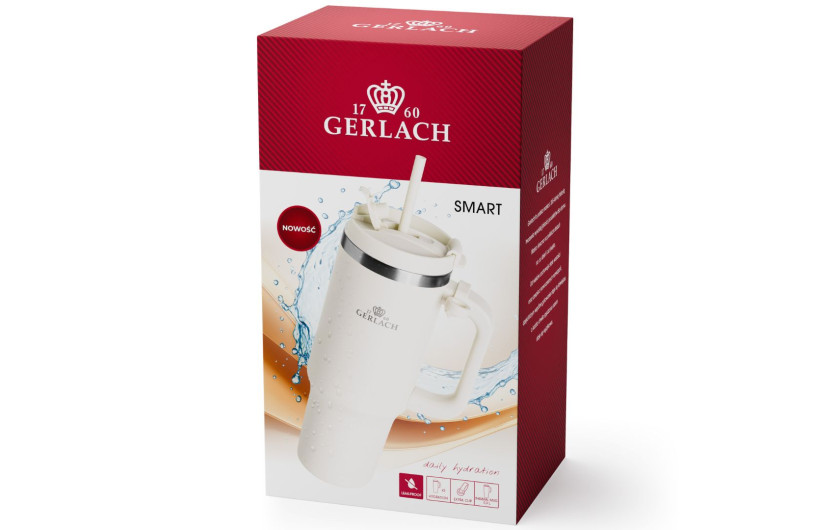 Kubek termiczny SMART 0,9 L kremowy