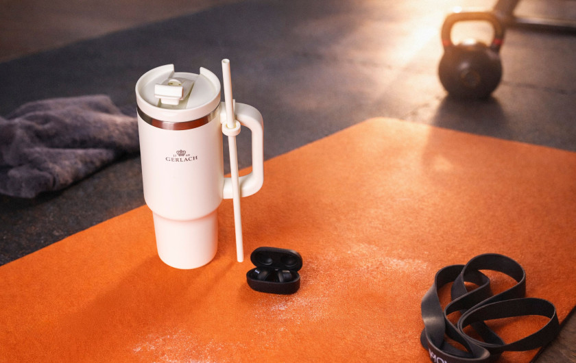 Kubek termiczny SMART 0,9 L kremowy