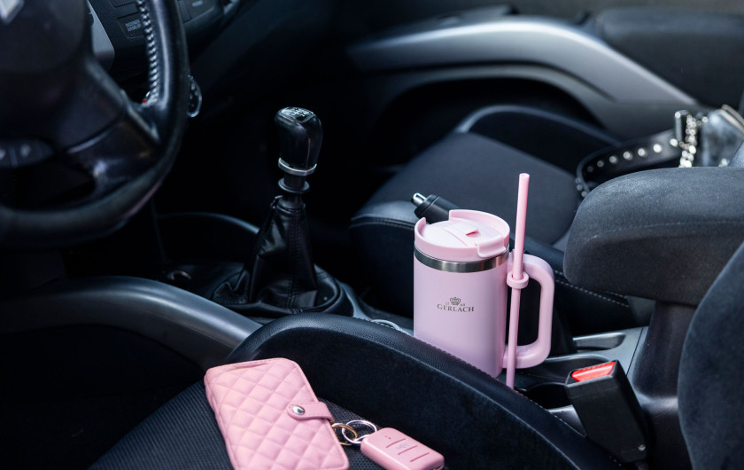 Kubek termiczny SMART 0,9 L różowy