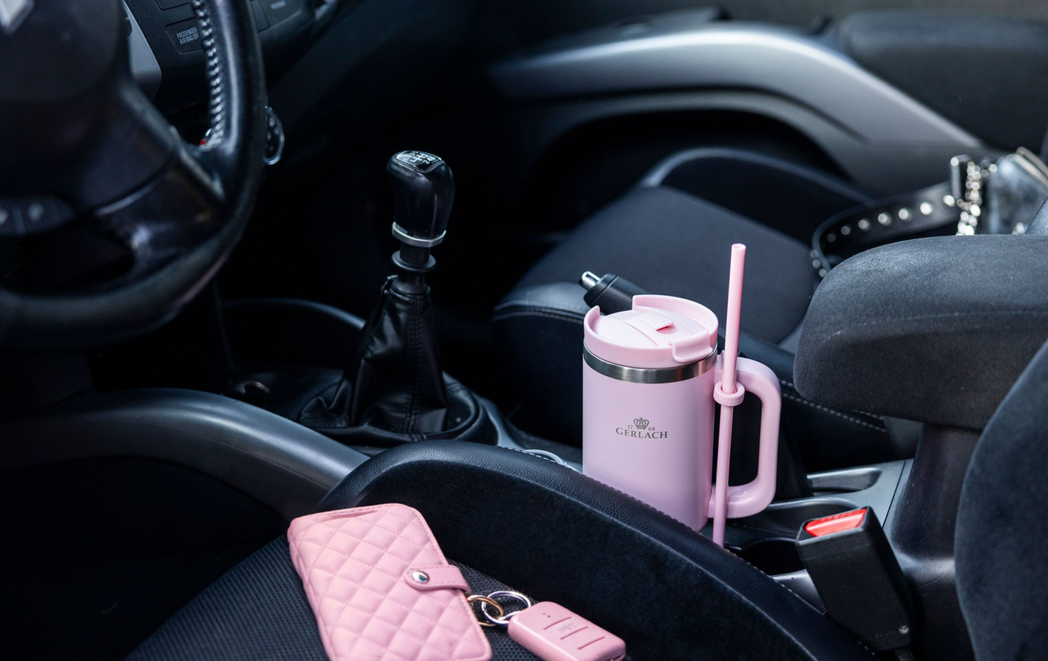 Kubek termiczny SMART 0,9 L różowy