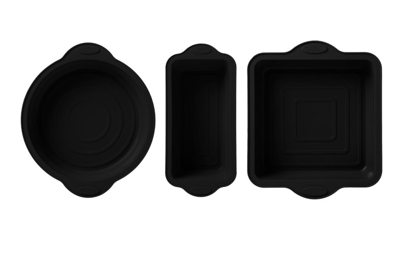 Zestaw form silikonowych do pieczenia 3 el. SMART BLACK