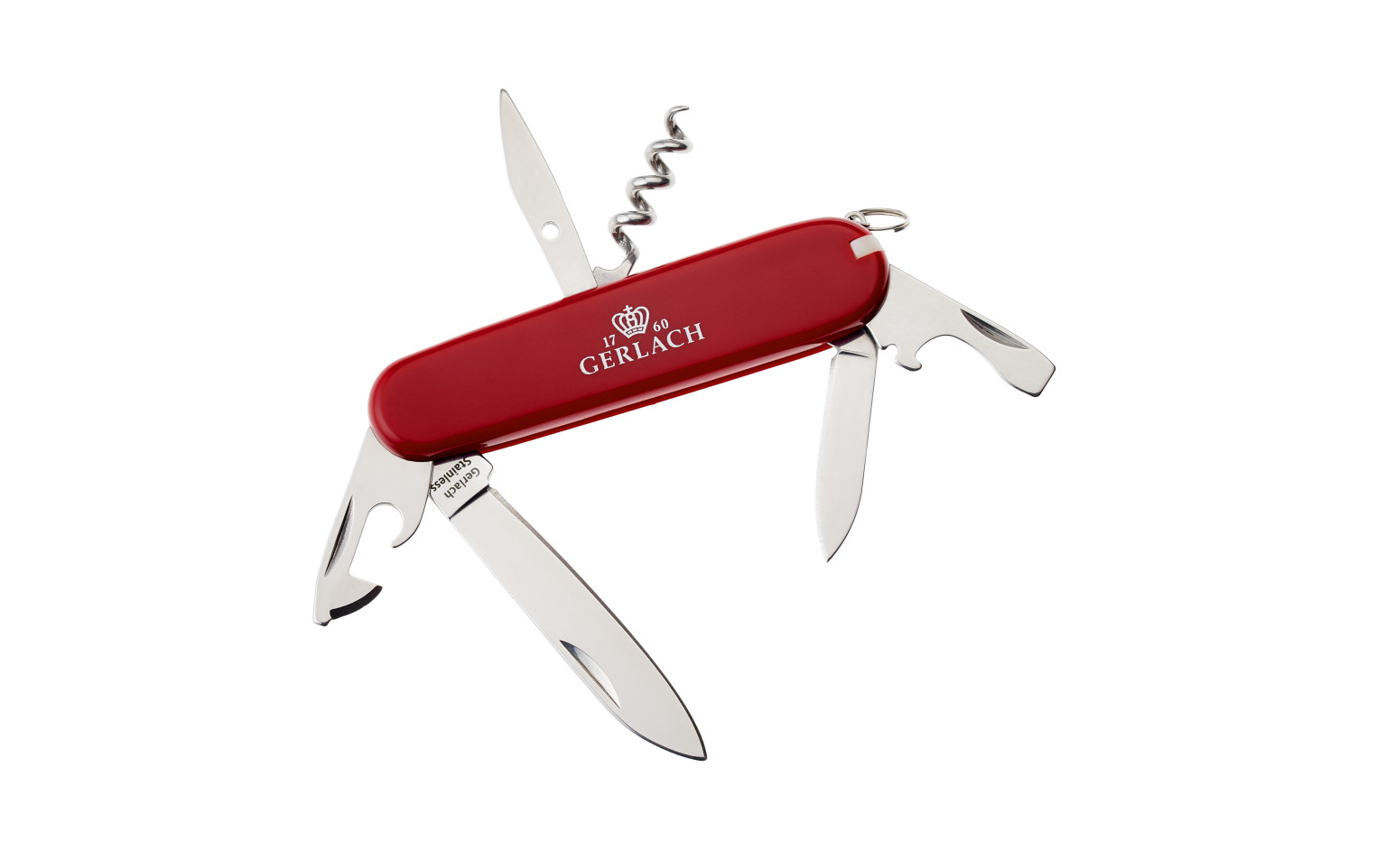 Zestaw outdoor termos 1.0l + scyzoryk 12 funkcyjny ASSIST + garnek stalowy 16 cm + odczepiana rączka w blistrze SMART STEEL