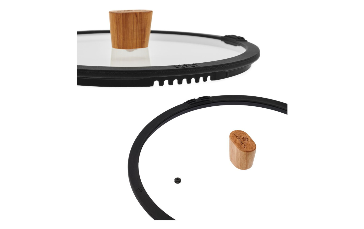 Zestaw garnek 24 cm + garnek 28 cm + patelnia 24 cm z powłoką ceramiczną NATUR