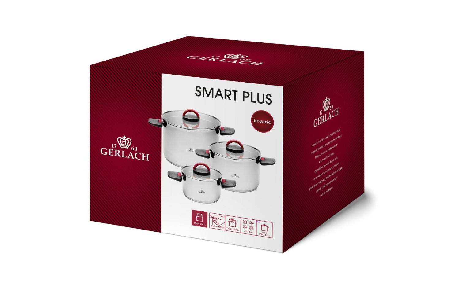 Zestaw garnków SMART PLUS 6el.