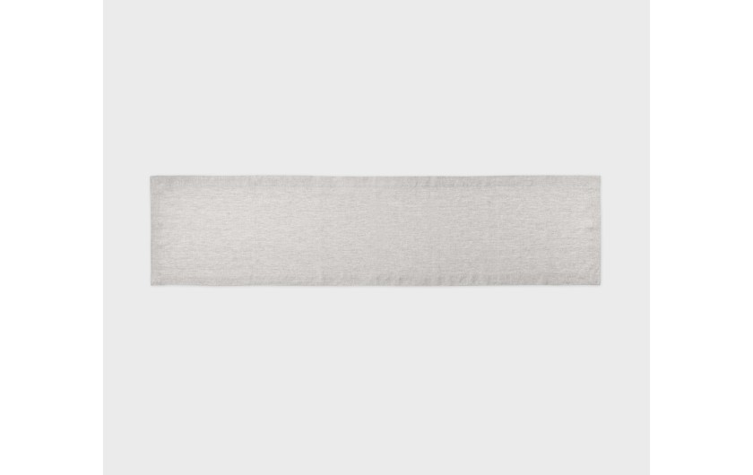Lniany bieżnik NATUR migdałowy 40x160cm