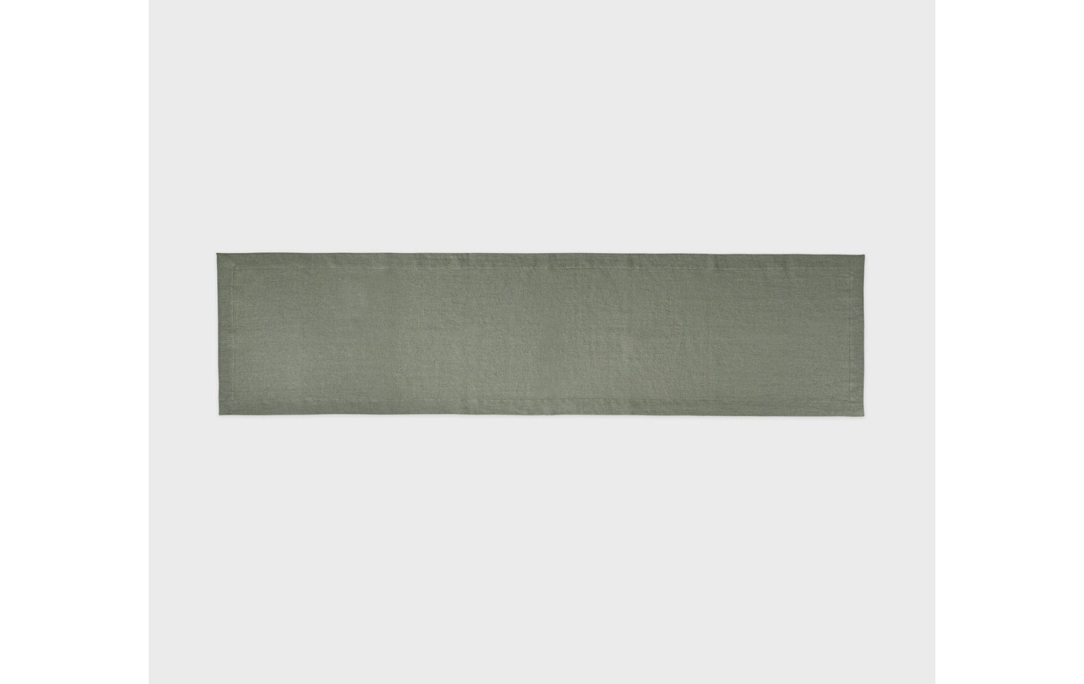 Lniany bieżnik NATUR oliwkowy 40x160cm