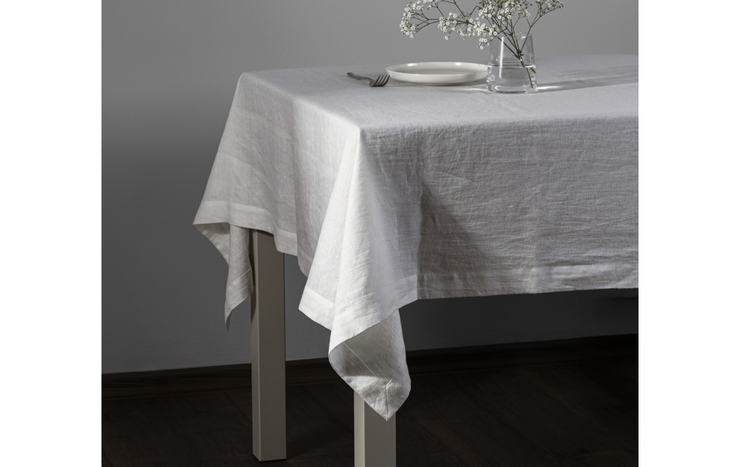 Lniany obrus NATUR kremowy 138x170cm