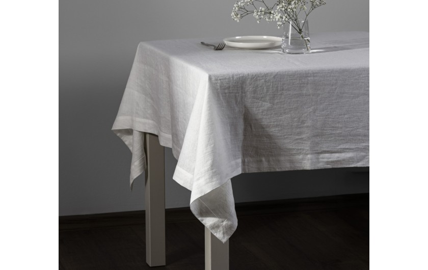 Lniany obrus NATUR kremowy 138x350cm