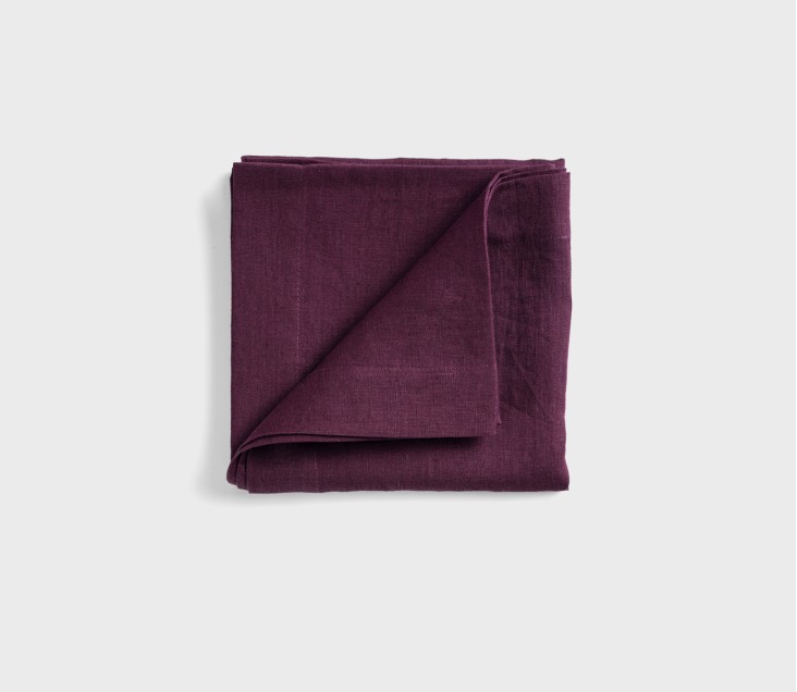 Lniany bieżnik PRESTIGE bordowy 40x160cm