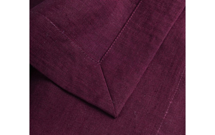 Lniany bieżnik PRESTIGE bordowy 40x160cm