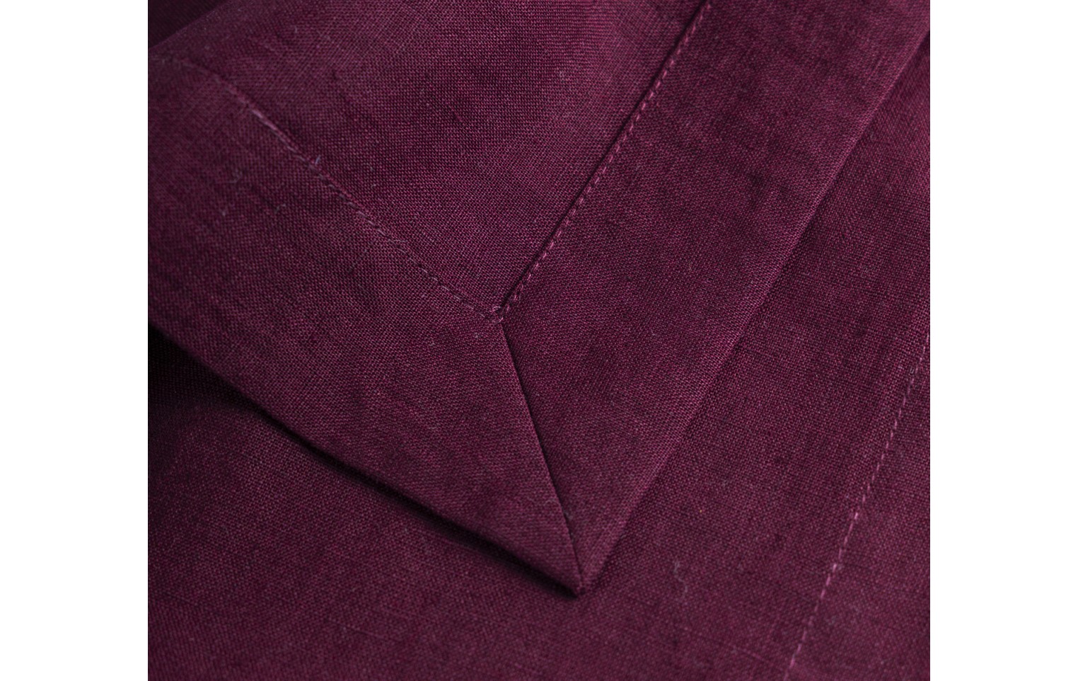 Lniany bieżnik PRESTIGE bordowy 40x160cm
