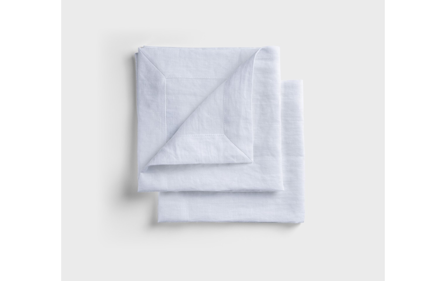 Lniane serwety 2 szt. PRESTIGE biały 40x40cm