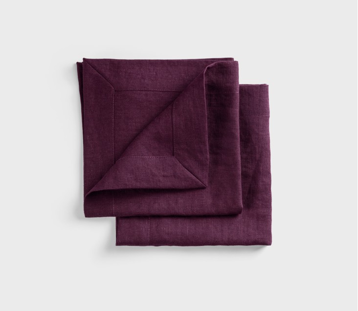 Lniane serwety PRESTIGE bordowy 40x40cm
