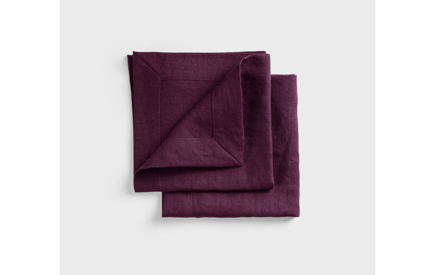 Lniane serwety 2 szt. PRESTIGE bordowy 40x40cm
