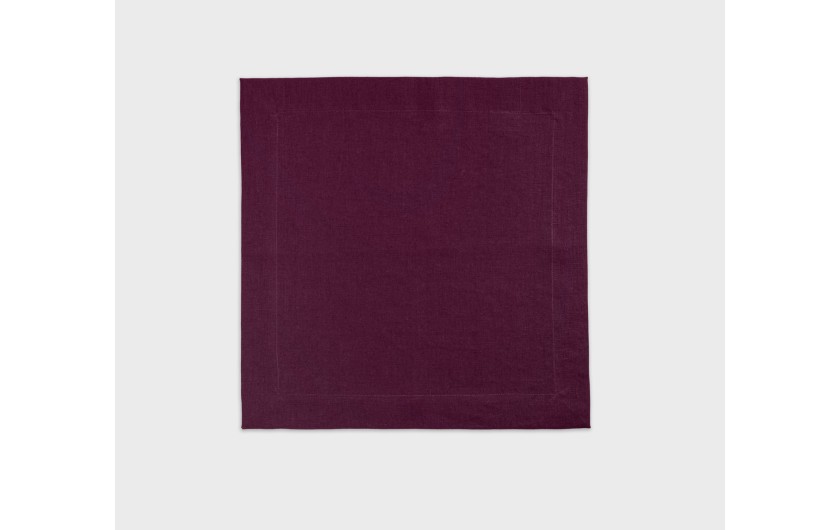 Lniane serwety 2 szt. PRESTIGE bordowy 40x40cm