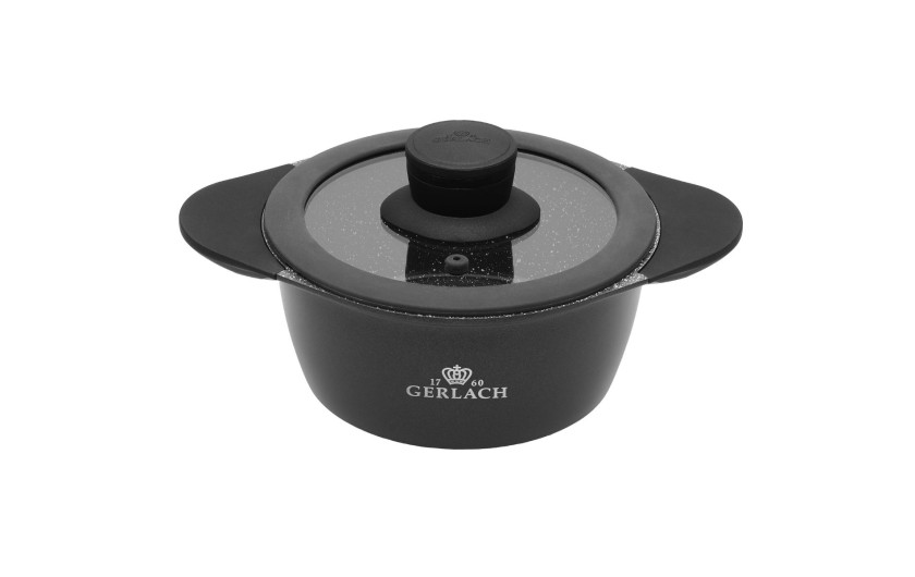 OUTLET Blend Stone Garnek aluminiowy 1,3l/16 cm z pokrywką