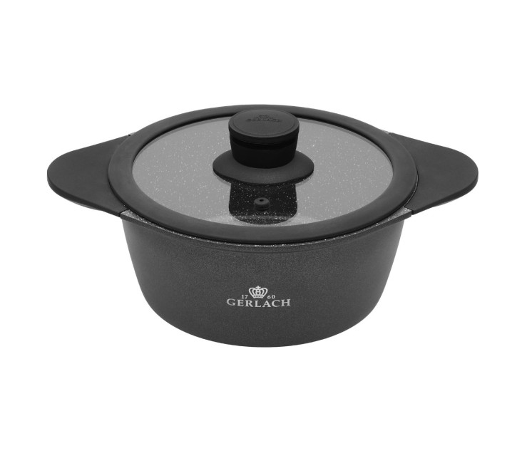 OUTLET Blend Stone Garnek aluminiowy 2,4l/20 cm z pokrywką