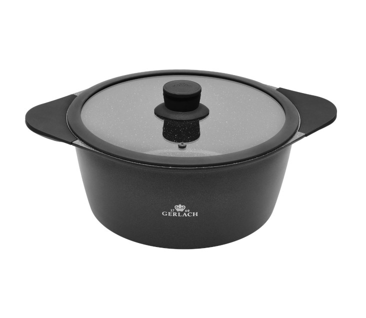 OUTLET Blend Stone Garnek aluminiowy 4,4l/24 cm z pokrywką