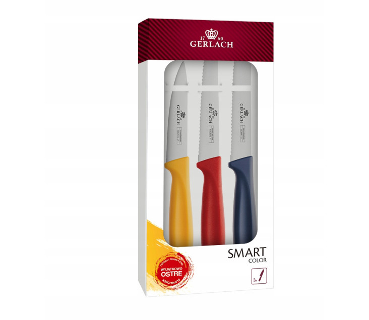 Komplet 3 noży Smart Color