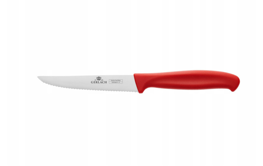 Nóż do steków 4" czerwony Smart Color