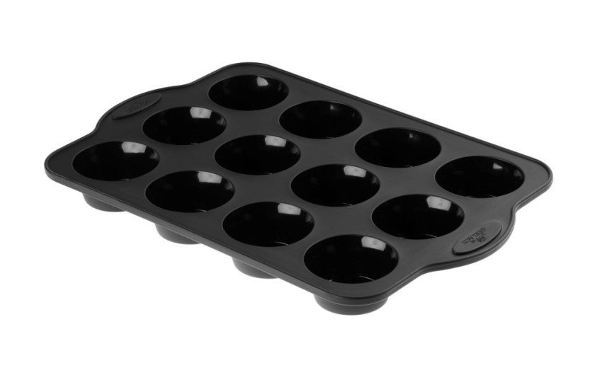 Silikonowa forma do pieczenia na muffiny 12szt SMART BLACK