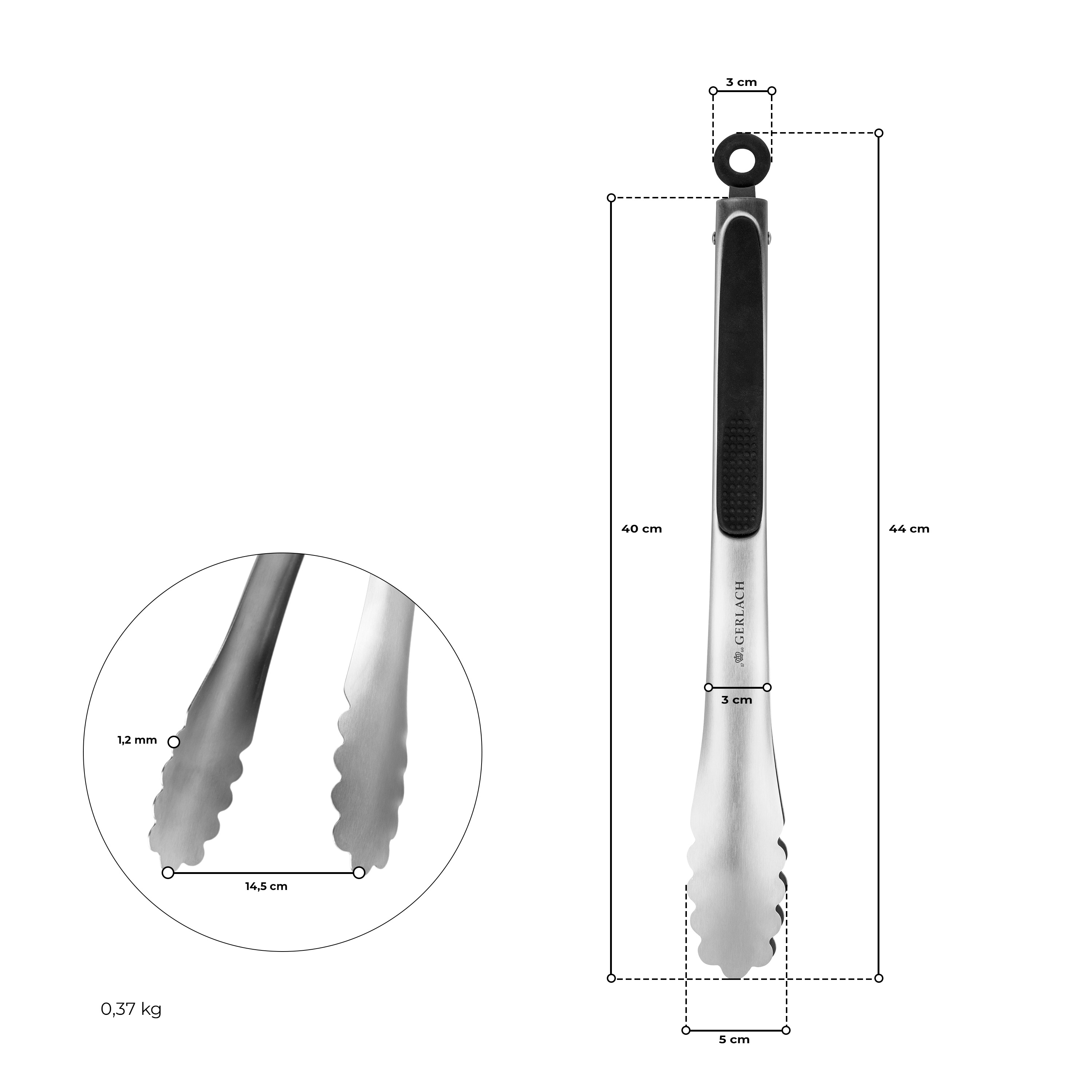 Wygodne szczypce do grilla AMBIENTE