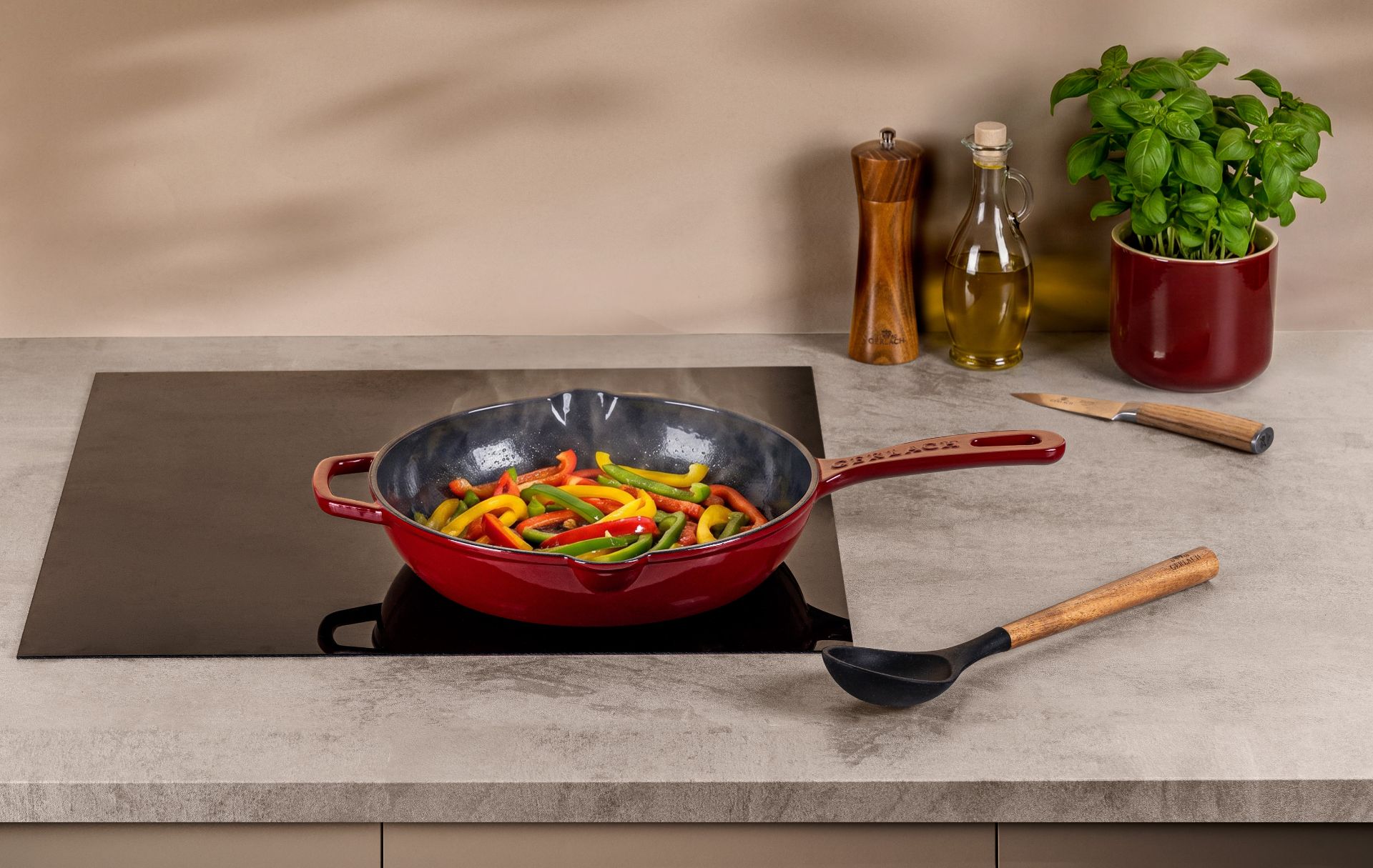 Discover the NATUR IRON cast iron pans with a diameter of 28 cm