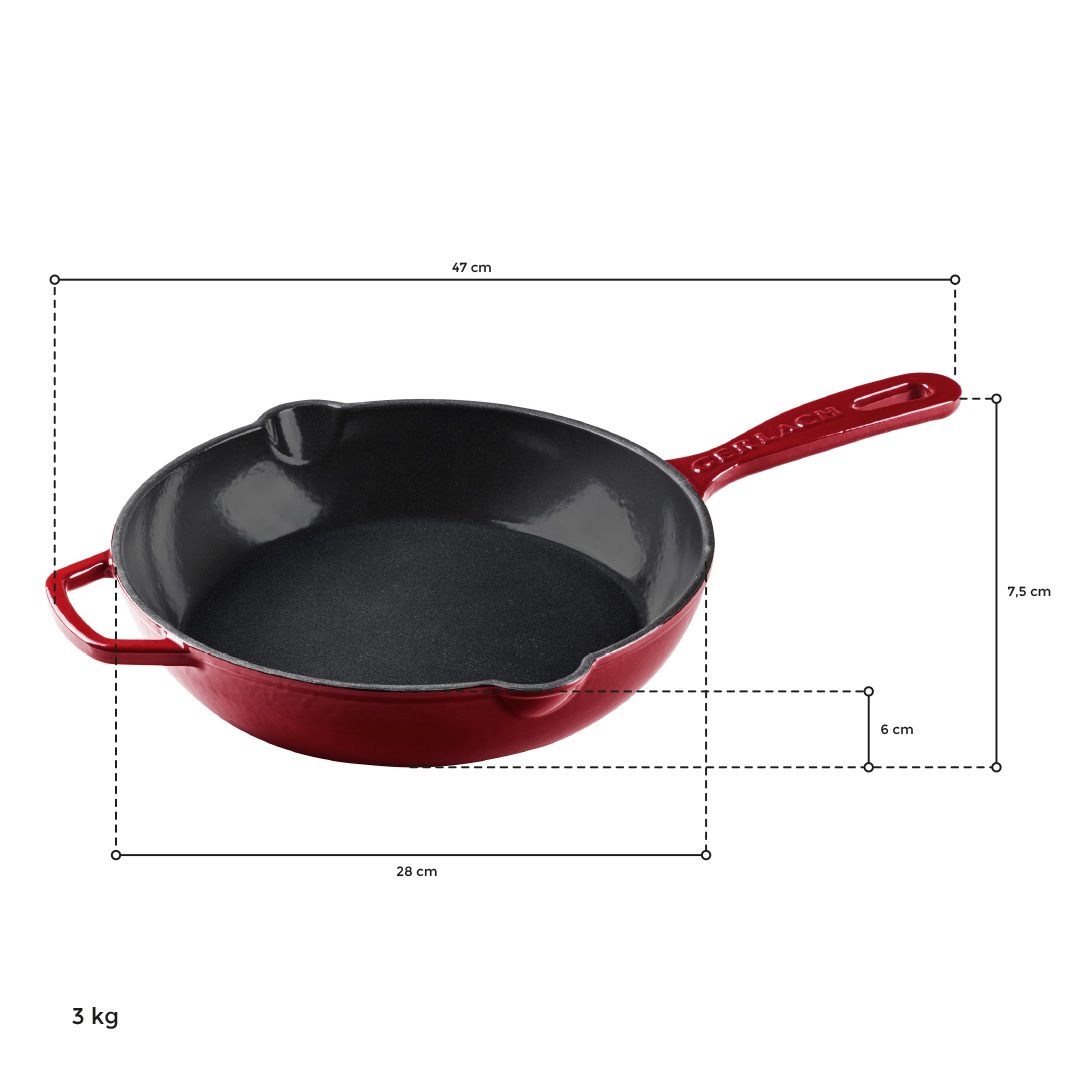 Poznaj żeliwne patelnie NATUR IRON o średnicy 28 cm